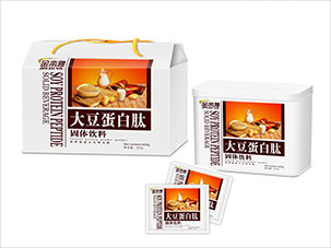 金帝雅大豆蛋白肽固體飲料包裝設計