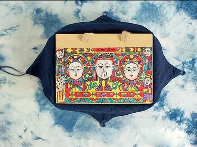 手工染土布刺繡復古月餅包裝設計，匠心精神的執著與信念