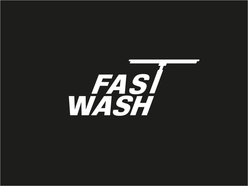 融入行業特點的商業清潔服務公司logo設計