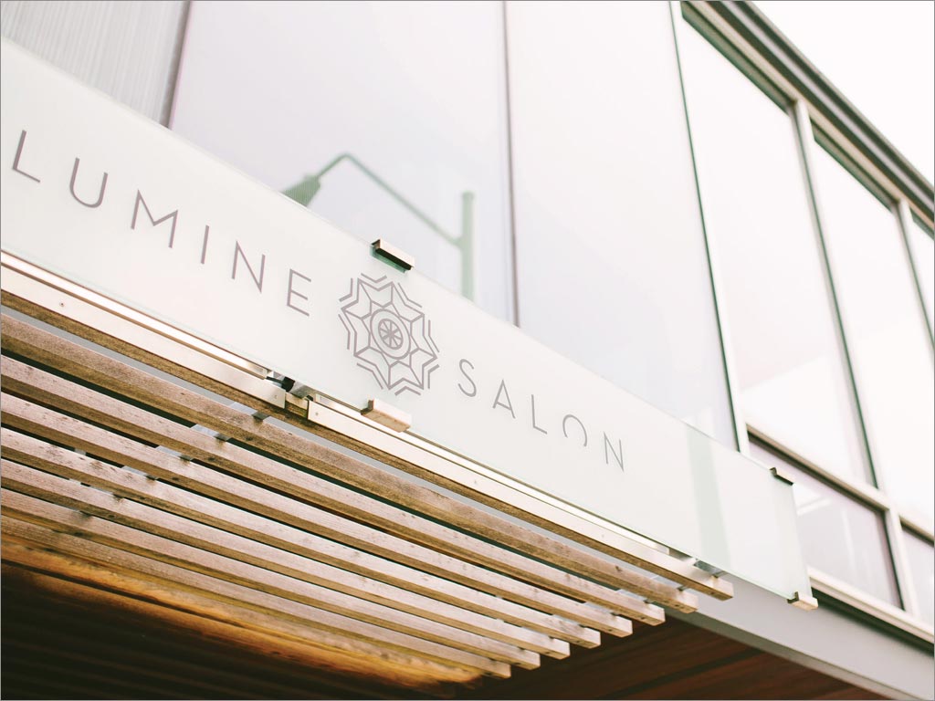 美國Lumine Salon美容美發沙龍店面門頭設計
